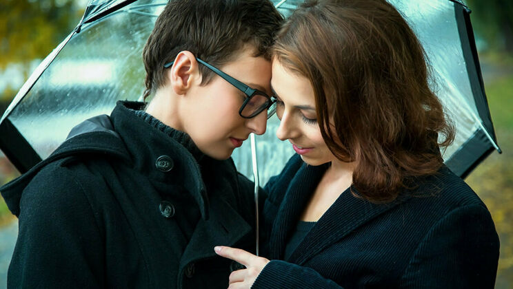 Short Haired Brunette Loves Fingering Her Girl