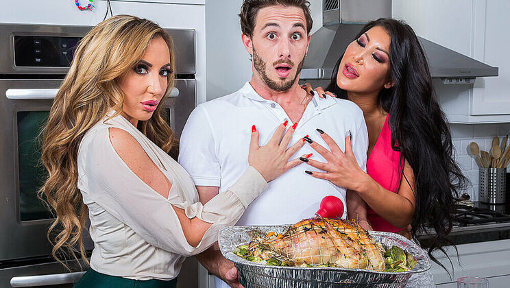 Richelle Ryan, August Taylor, and Lucas Frost Get Down and Dirty