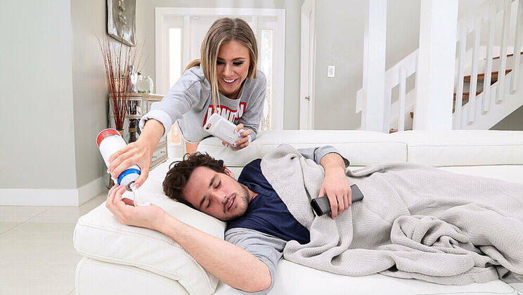 Petite Anya Olsen Takes it Deep with Natural Tits