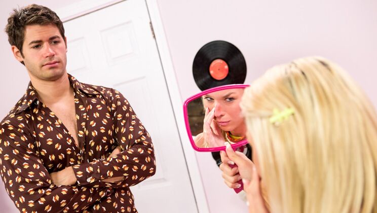 Blonde MILF Gets Tattooed Cock in Her Ass