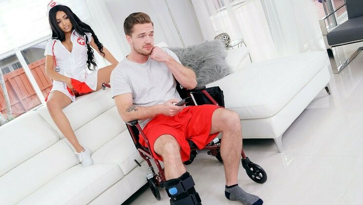 Blowjob Scene with Aaliyah Hadid Nurse