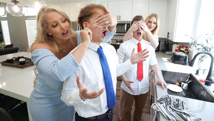 Home Alone with Blonde and Big Tits