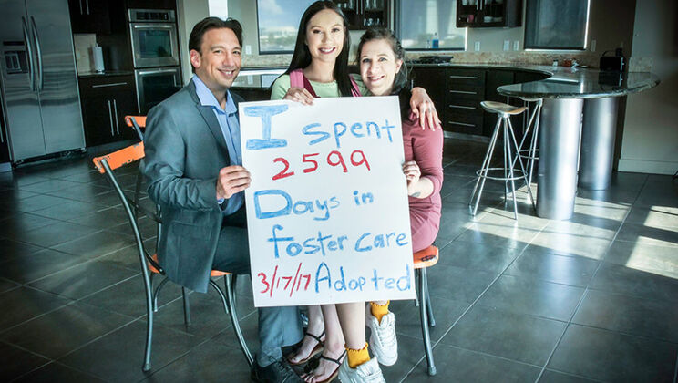 Small Tits Foster Mom Fucks Teen