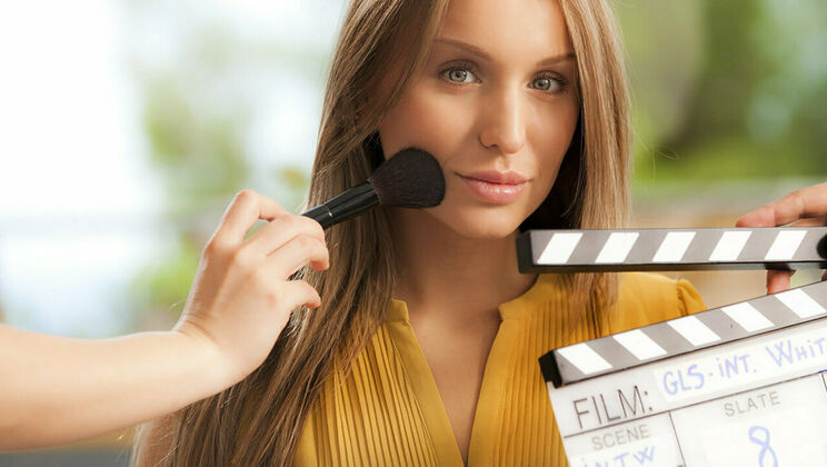 Sexy Brunette in Panties and Bra