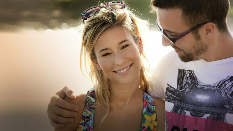 Couple's Passionate Beach Encounter