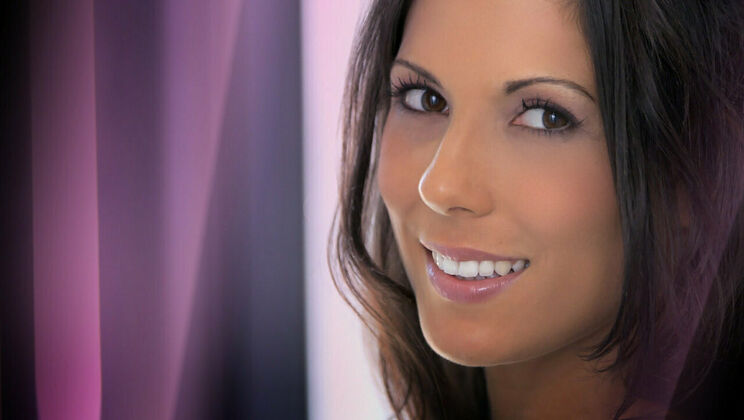 Brunette Babe in Panties and Thong Plays Alone