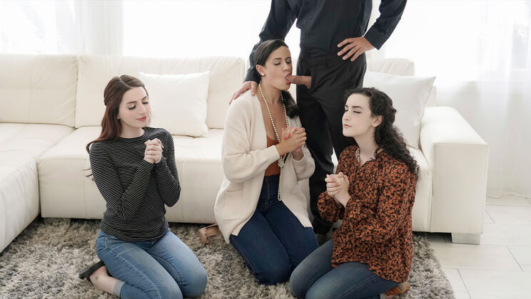 Big Titted Wives Share a Lucky Husband