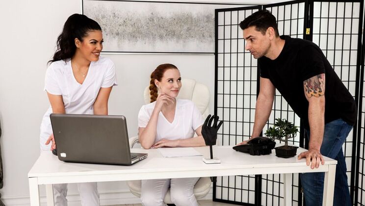 Ryan Driller Joins in on Lesbian Fun