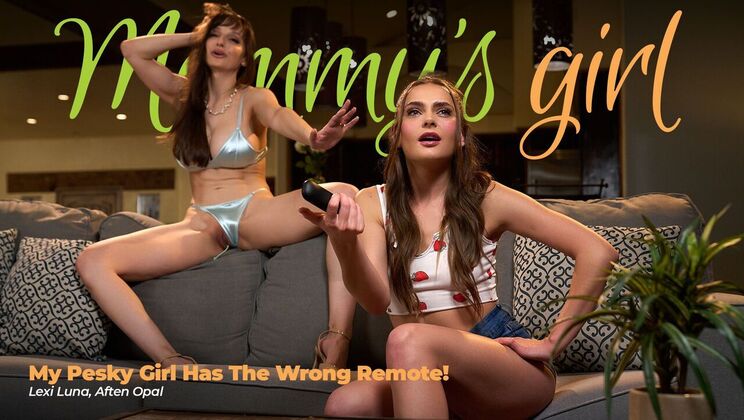 Sexy Stepmom And Stepdaughter Solve The Wrong Remote Problem!