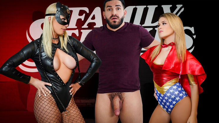 Man of the House Takes Pleasure with Two Horny Babes