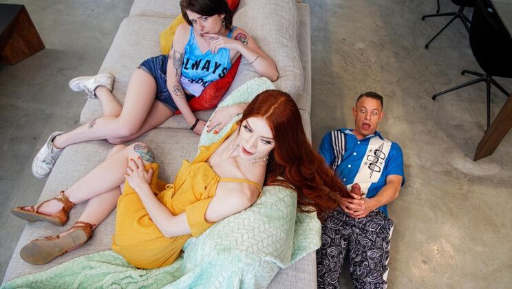 Small Tits Babe Gets a Hairjob and More