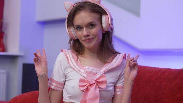 Skinny Teen's First Anal with Big Cock Italian Man