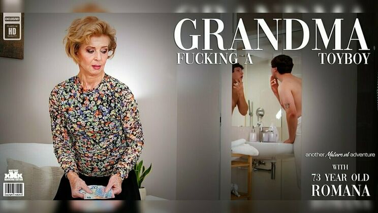Czech Granny Romana Fucks with Lenny in High Heels