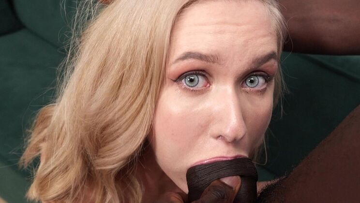 Teen Babe's First Blowjob and Deepthroat with a BBC