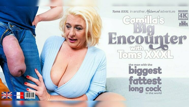 British MILF Camilla Creampie's Steamy Encounter with Toms XXXL's Large Cock