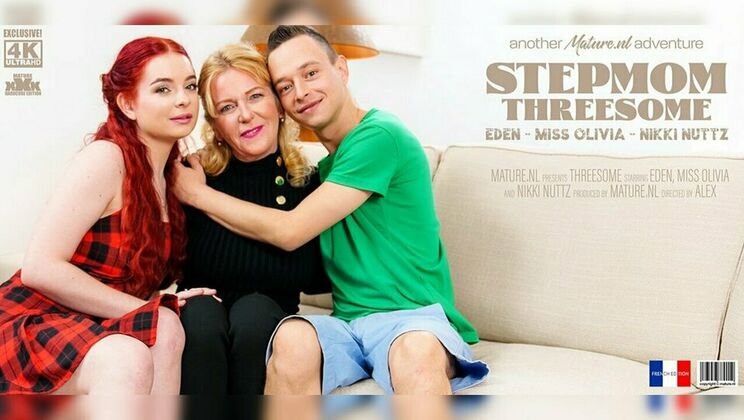 Miss Olivia's Boyfriend Gets Lucky with Stepmom Eden Too