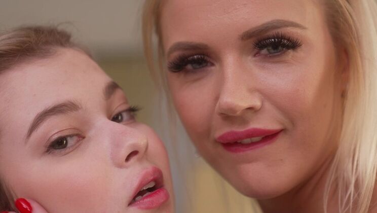 Group Sex with Mature Stepmom and Young Beauty