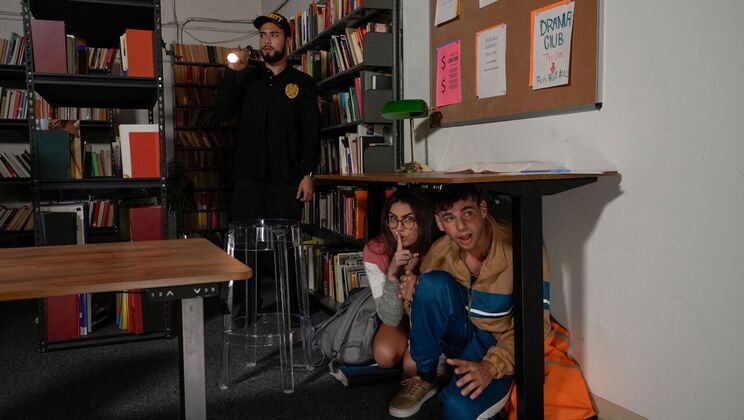 Lucky Fuck in the Library