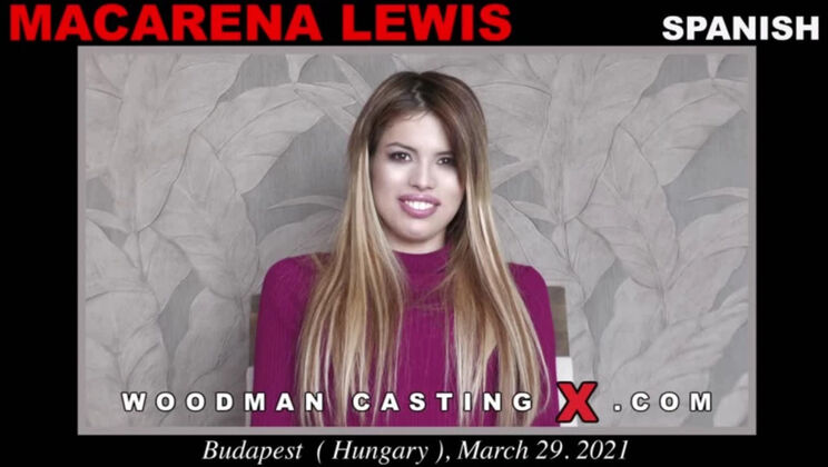 Macarena Lewis Hotel Casting: Blonde Teen Strip