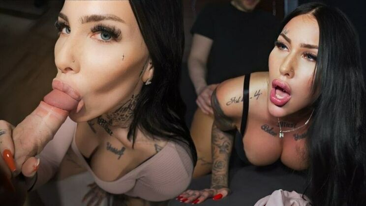 Young Model with Big Tits Gets Deepthroat and Facial