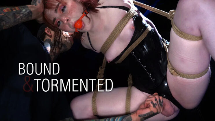 Ella Hollywood Gagged and Suspended in Bondage