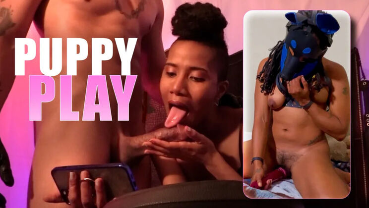 BDSM Puppy Play With King Noire And Jet Setting Jasmine