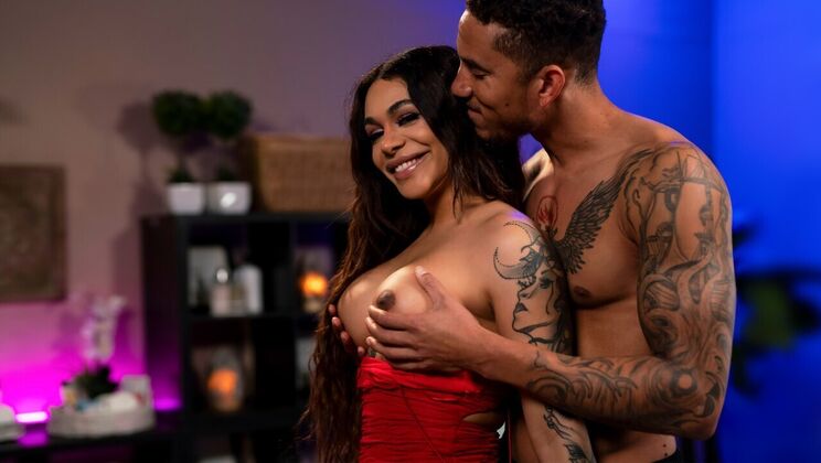 Massage Leads to Hardcore Shemale Sex with Eva & Axel