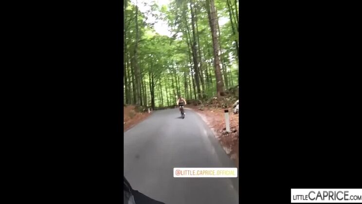 Czech Brunette Masturbates in Slovenia