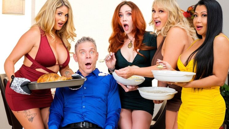 Abby Rose's Thanksgiving Surprise for Mick Blue