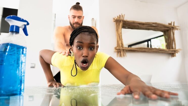 Naughty Maid Gets Rough Doggystyle & Facial - Full Scene