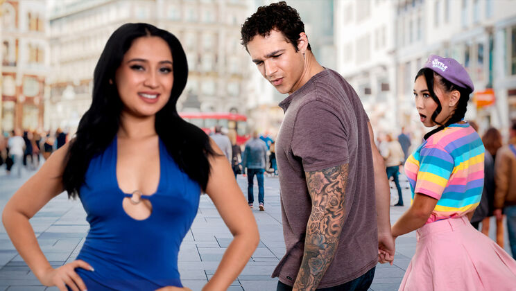 Ophelia Purr’s Threesome Lesson - Spanking, Fishnet & Double Blowjob