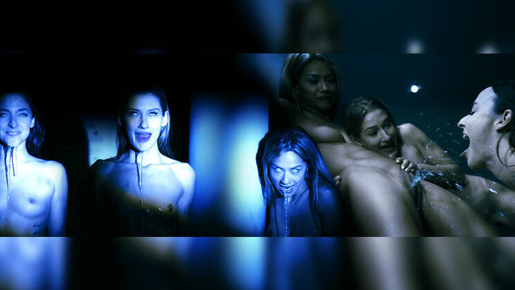 Amirah Adara and Tiffany Tatum in wild lesbian fetish threesome