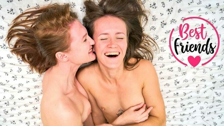 Teen BFFs scissoring - Eliza and Olivia pussy play