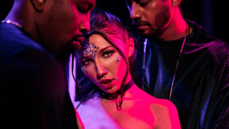 Double Penetration Fantasy - Hairy Maya Woulfe in Action