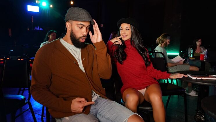 James Angel Fucks Evelin Stone in Public - Poetry Slam Bam POV