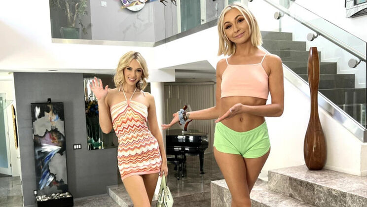 Chloe and Sky's Girlfriend Threesome: A Naughty Adventure