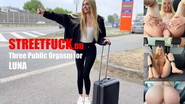 Public Fucking and Triple Orgasms for Luna Bbunny