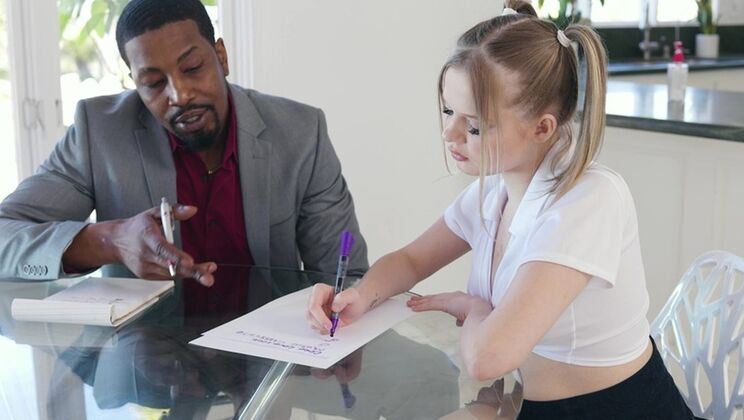 Beautiful Ass Teen Coco Takes BBC Standing Up