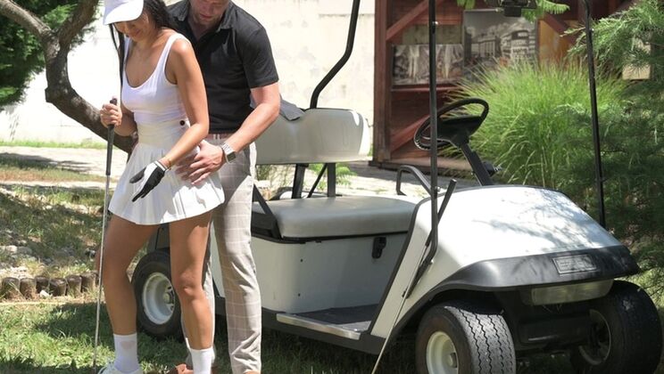 Shaved Pussy Asian Milf Asia Vargas Fucked Hard by Golf Instructor