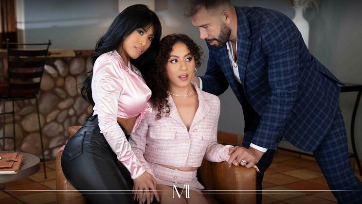 Big Tits, Brunette, and Blonde