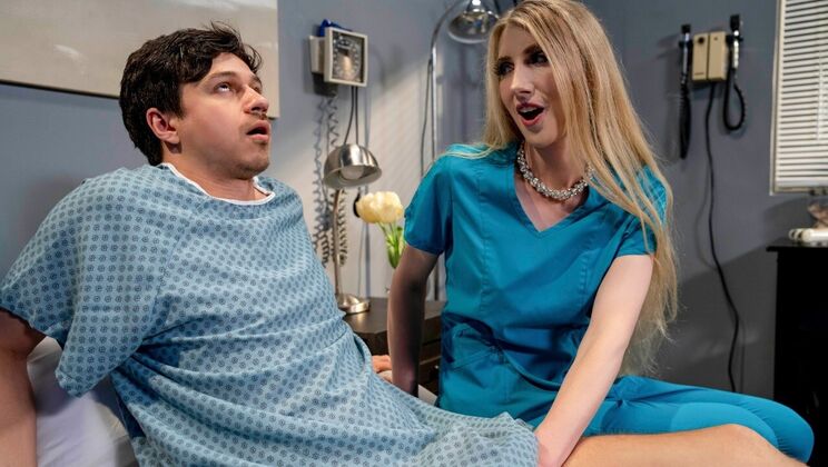 Nurse Blowjob and Ass Licking Scene