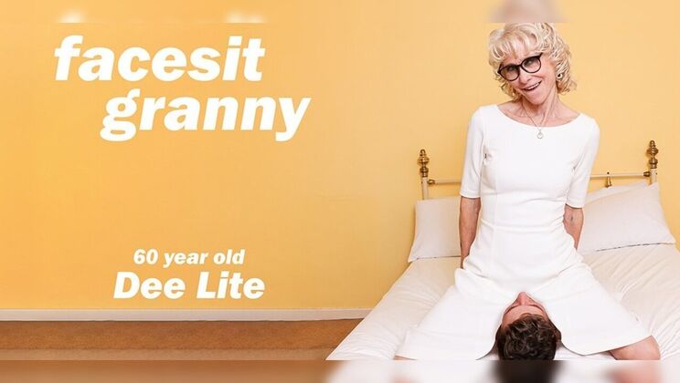 Horny British Granny Sits on Face for Pussy Licking