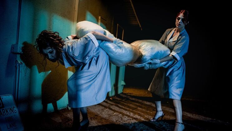 Elena Koshka & Molly Stewart Lesbian Hotel Sex Part 3