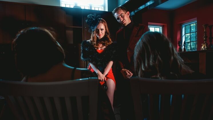 Uninvited 4 - Petite Redhead Reverse Cowgirl and Big Cock