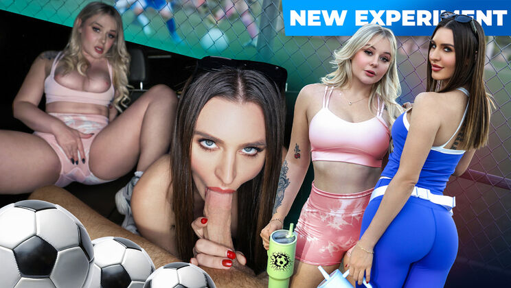 Soccer Moms with Ghost-Nipples Get Threesome