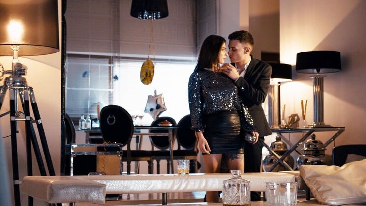 Russian Girl Liya Silver Handjob and Cumshot Clean-Up