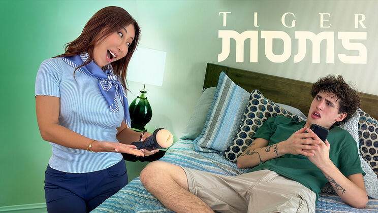 Supportive Stepmom Guides Young Lover