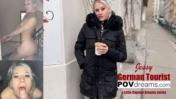 Jessy German Blonde POV Public