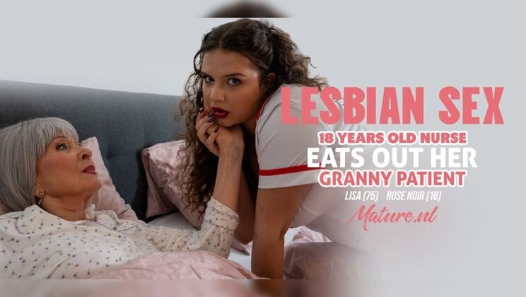 Nurse Rose, 18, Licks Her Granny Patient to Orgasm