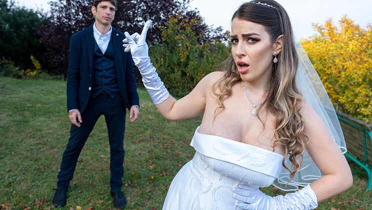 Marica Chanelle Cheats at Altar, Big Tits Bride Gets Blowjob Fuck